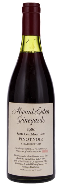 1980 Mount Eden Pinot Noir, 750ml