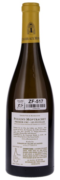 2014 Domaine Du Cellier Aux Moines Puligny-Montrachet Les Pucelles, 750ml