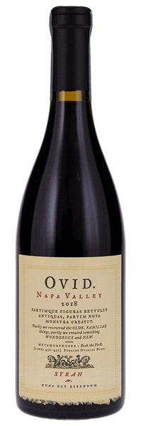 2018 Ovid Winery Syrah, 750ml