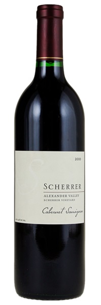 2010 Scherrer Scherrer Vineyard Cabernet Sauvignon, 750ml