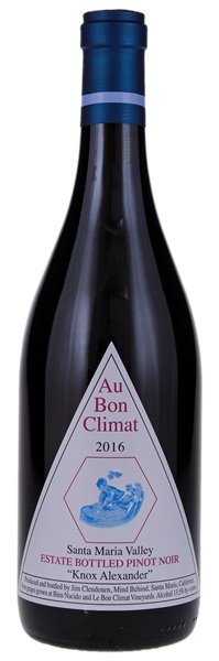 2016 Au Bon Climat Knox Alexander Estate Bottled Pinot Noir, 750ml