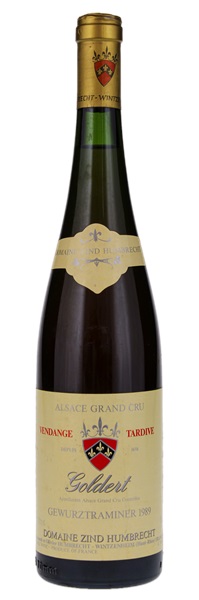 1989 Zind-Humbrecht Gewurztraminer Goldert Vendage Tardive, 750ml