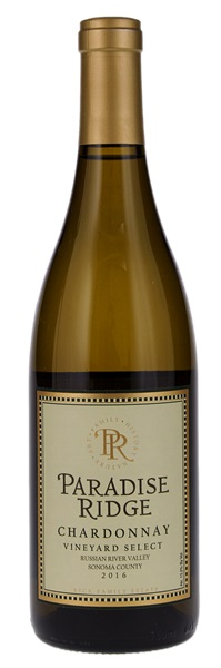 2016 Paradise Ridge Vineyard Select Chardonnay, 750ml