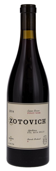 2014 Zotovich Family Vineyards Estate Reserve Pinot Noir, 750ml