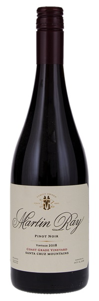 2018 Martin Ray Coast Grade Vineyard Pinot Noir (Screwcap), 750ml