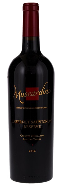2016 Muscardini Cellars Cassata Vineyards Reserve Cabernet Sauvignon, 750ml