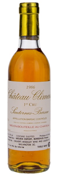 1986 Château Climens, 375ml