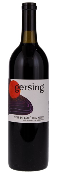 2018 Gersing Cellars Ciel du Cheval Vineyard De Cote Red, 750ml