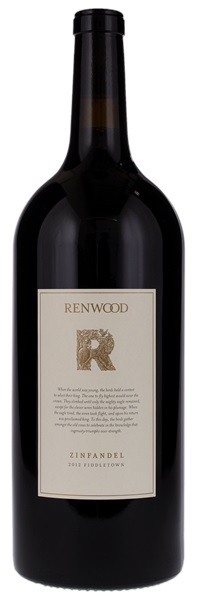 2012 Renwood Fiddletown Zinfandel, 3.0ltr
