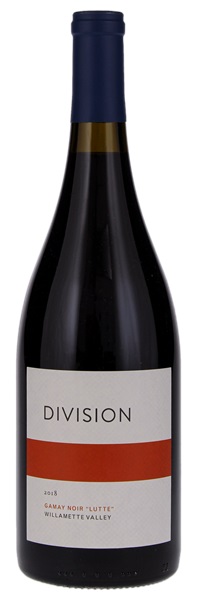 2018 Division Winemaking Co. Lutte Gamay Noir, 750ml