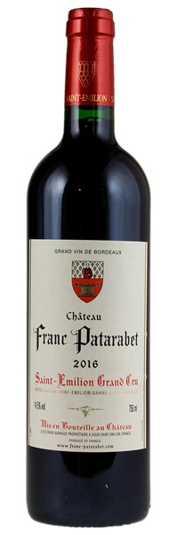2016 Château Franc-Patarabet, 750ml