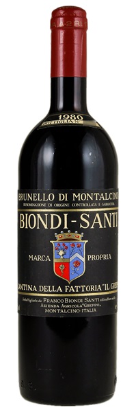1980 Biondi-Santi Tenuta Il Greppo Brunello di Montalcino, 750ml