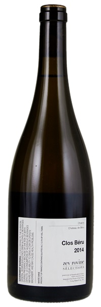 2014 Chateau de Beru Chablis Clos Beru, 750ml