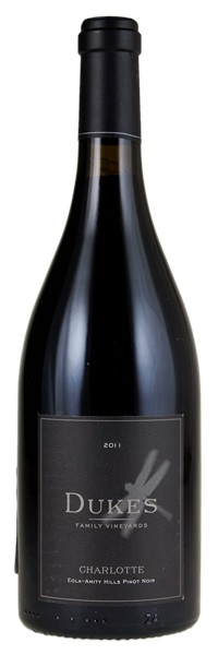 2011 Dukes Family Vineyards Charlotte Pinot Noir, 750ml