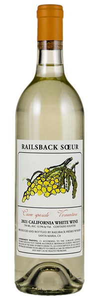 2021 Railsback Frères Soeur Cuvee Speciale Vermentino, 750ml