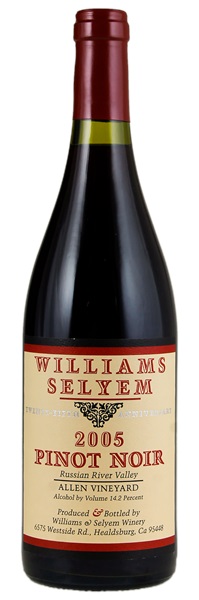 2005 Williams Selyem Allen Vineyard Pinot Noir, 750ml