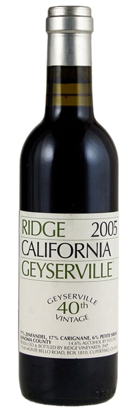 2005 Ridge Geyserville, 375ml