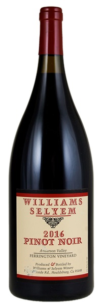 2016 Williams Selyem Ferrington Vineyard Pinot Noir, 1.5ltr