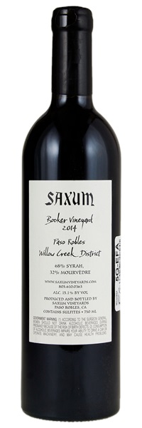 2014 Saxum Booker Vineyard, 750ml