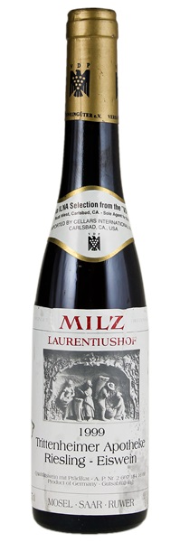1999 Milz-Laurentiushof Trittenheimer Apotheke Riesling Eiswein Goldkapsel, 375ml