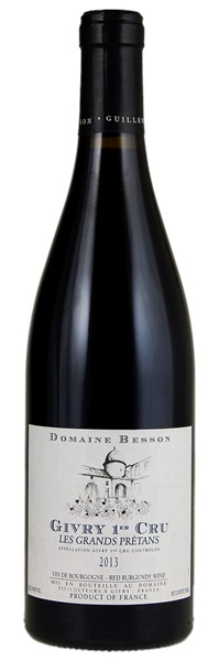 2013 Domaine Besson Givry Les Grands Prétans, 750ml