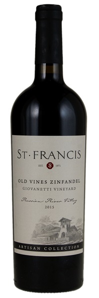 2015 St. Francis Giovanetti Vineyard Old Vines Zinfandel, 750ml