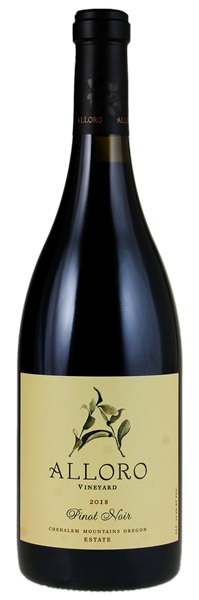 2018 Alloro Vineyard Estate Chehalem Mountain Pinot Noir, 750ml