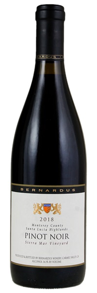 2018 Bernardus Sierra Mar Vineyard Pinot Noir, 750ml