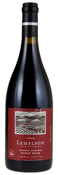 2019 Lemelson Vineyards Johnson Vineyard Pinot Noir, 750ml