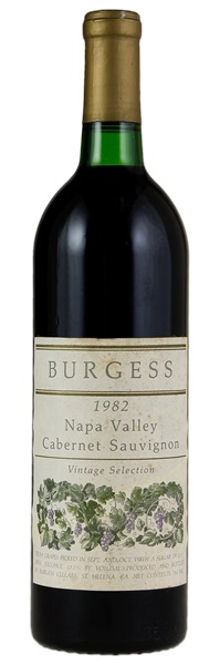 1982 Burgess Vintage Selection Library Release Cabernet Sauvignon, 750ml