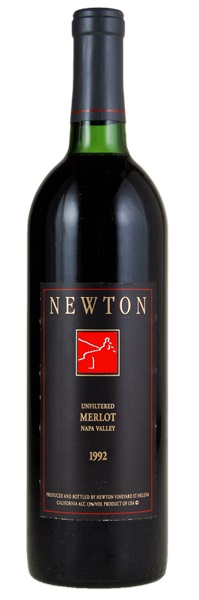 1992 Newton Unfiltered Merlot, 750ml
