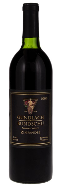 1996 Gundlach Bundschu Rhinefarm Vineyard Zinfandel, 750ml
