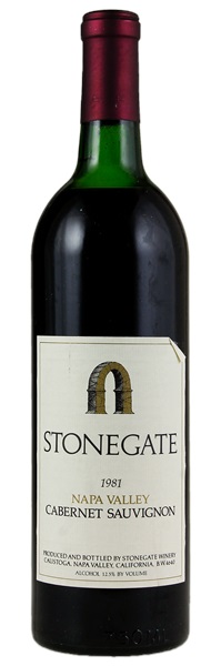 1981 Stonegate Cabernet Sauvignon, 750ml