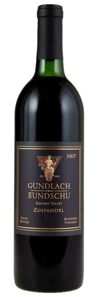 1997 Gundlach Bundschu Rhinefarm Vineyard Zinfandel, 750ml