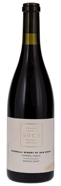 2019 SoCo Barrel Auction Lot #6 Aldenalli Winery Campbell Ranch Pinot Noir, 750ml