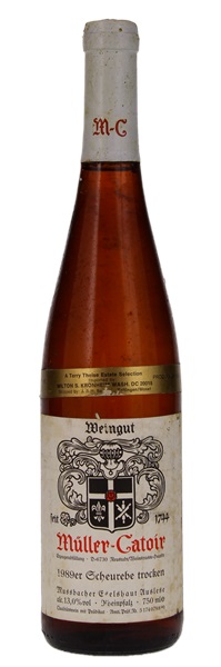 1989 Müller-Catoir Mussbacher Eselshaut Scheurebe Auslese trocken #8, 750ml