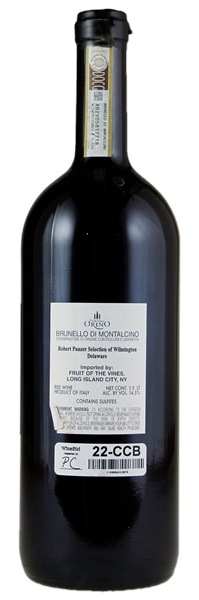 2016 Pian dell'Orino Brunello di Montalcino Vigneti del Versante, 1.5ltr