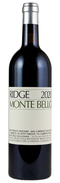 2020 Ridge Monte Bello, 750ml