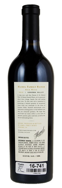 2019 Hamel Family Wines Hamel Family Ranch, 750ml