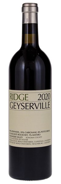 2020 Ridge Geyserville, 750ml