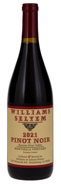 2021 Williams Selyem Martaella Vineyard Pinot Noir, 750ml