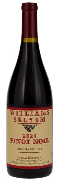2021 Williams Selyem Sonoma County Pinot Noir, 750ml