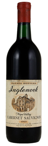 1963 Inglenook Estate Bottled Cabernet Sauvignon, 750ml