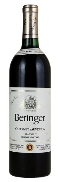 1984 Beringer Chabot Vineyard Cabernet Sauvignon, 750ml