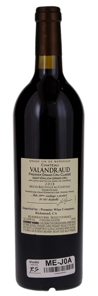 2018 Château Valandraud, 750ml