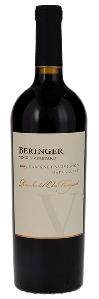 2003 Beringer Rancho del Oso Vineyard Cabernet Sauvignon, 750ml