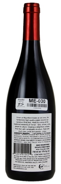 2009 Mountford Estate Pinot Noir, 750ml