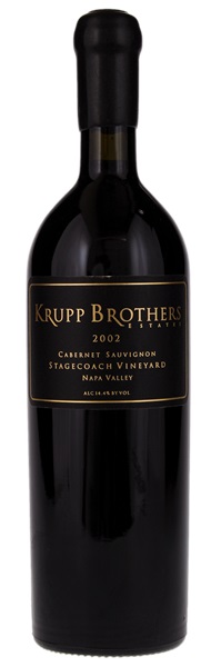 2002 Krupp Brothers Stagecoach Vineyard Cabernet Sauvignon, 750ml