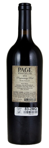 2014 Page Wine Cellars Red, 750ml