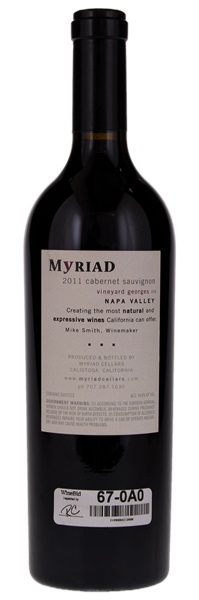 2011 Myriad Cellars Beckstoffer Georges III Vineyard Cabernet Sauvignon, 750ml
